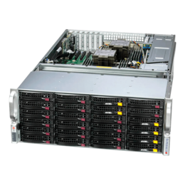 Storage Server - Supermicro SuperServer SSG-641E-E1CR36H, Dual 4th/5th Gen. Intel® Xeon® Scalable Processors, SATA/SAS, 4U Storage Server Computer
