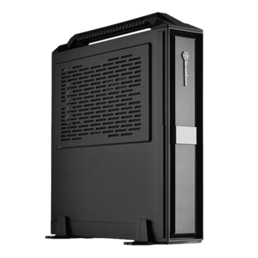 Milo Series SST-ML08 Black with Handle, No PSU, Mini-ITX, Black, Slim Case