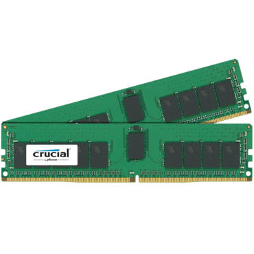 32GB (2 x 16GB) Single-Rank, DDR4 2400MHz, CL17, ECC Registered Memory