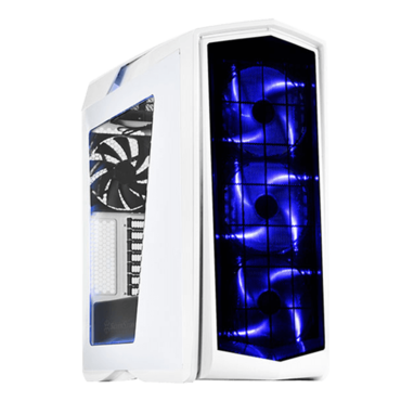 Primera Series SST-PM01WA-W w/ Window, No PSU, ATX, White, Mid Tower Case