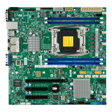X10SRM-TF, Intel C612, LGA 2011-3, DDR4-2400 512GB 3DS LRDIMM / 4, SuperDOM, VGA, M.2, 10GbLAN / 2, microATX Retail