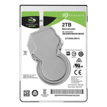 2TB BarraCuda ST2000LM015, 5400 RPM, SATA 6Gb/s, 128MB cache, 2.5&quot; HDD