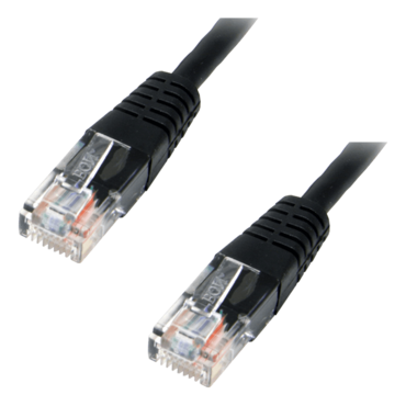25-ft Black Network Patch Cable, Cat 5e