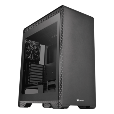 S500 Tempered Glass, No PSU, ATX, Black, Mid Tower Case