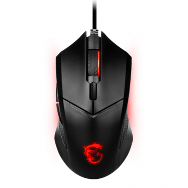 Clutch GM08, Red, 4200-dpi, Wired, Black, Optical Gaming Mouse