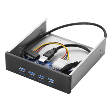 4 Port USB 3.0 5.25&quot; Internal CD-ROM Bay Front Panel USB Hub