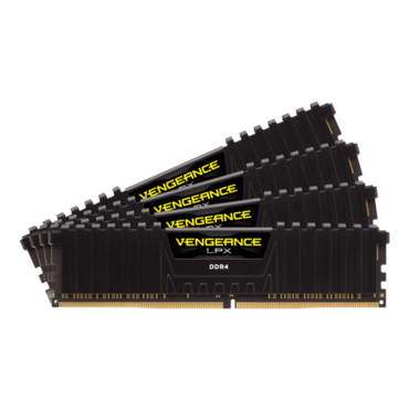 128GB Kit (4 x 32GB) VENGEANCE® LPX DDR4 3600MHz, CL18, Black, DIMM Memory