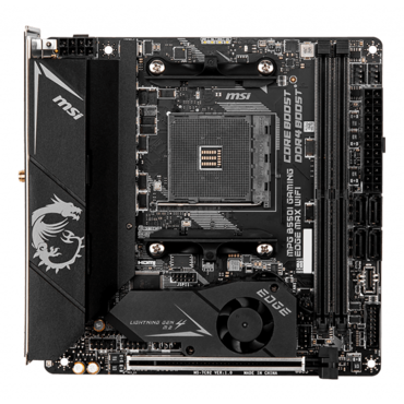 MPG B550I GAMING EDGE MAX WIFI, AMD B550 Chipset, AM4, HDMI, Mini-ITX Motherboard