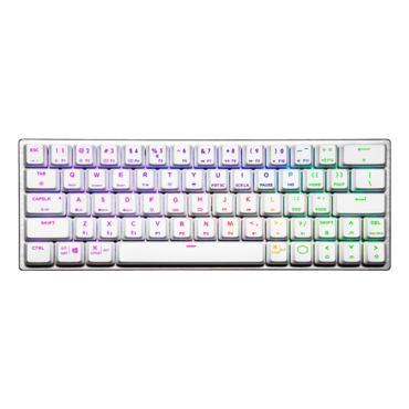 SK622, Per Key RGB, TTC LP Brown, Bluetooth/Wired, White, Mechanical Gaming Keyboard