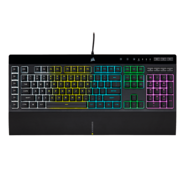 K55 RGB PRO, RGB, Wired, Black, Membrane Gaming Keyboard