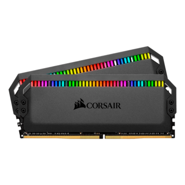 32GB Kit (2 x 16GB) DOMINATOR® PLATINUM RGB DDR4 3200MHz, CL16, Black, RGB LED, DIMM Memory (CMT32GX4M2E3200C16)