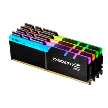 32GB (4 x 8GB) Trident Z RGB DDR4 3200MHz, CL14, Black, RGB LED, DIMM Memory