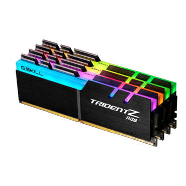 32GB (4 x 8GB) Trident Z RGB DDR4 3200MHz, CL16, Black, RGB LED, DIMM Memory