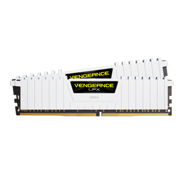 32GB Kit (2 x 16GB) VENGEANCE® LPX DDR4 3200MHz, CL16, White, DIMM Memory