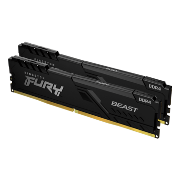 8GB (2 x 4GB) FURY Beast DDR4 3200MHz, CL16, Black, DIMM Memory