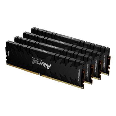 64GB (4 x 16GB) FURY Renegade DDR4 2666MHz, CL13, Black, DIMM Memory