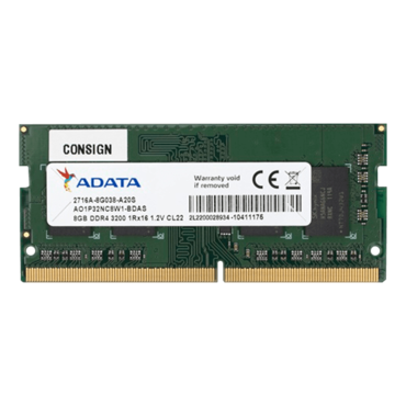 8GB AO1P32NC8W1-BDAS, Single-Rank, DDR4 3200MHz, CL22, SO-DIMM Memory