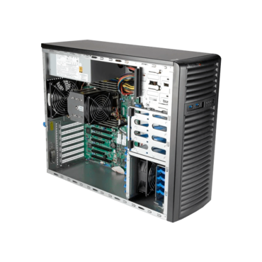 A+ Server 3014TS-i, Mid Tower, AMD EPYC™ 7002/7003 Series Processors, 4x 3.5&quot;+ 4x 2.5&quot; SATA, 8x DDR4, 2x M.2, 2x 1GbLAN, 900W PSU
