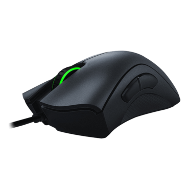 DeathAdder Essential, Green, 6400-dpi, Wired, Black, Optical Gaming Mouse