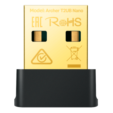 Archer T2UB Nano, AC600, Dual-Band, Wi-Fi 5, Bluetooth 4.2, USB Wireless Adapter