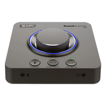 Sound Blaster X4, 7.1 Channels, 24-bit / 192KHz, 114 dB DNR, USB Sound Card