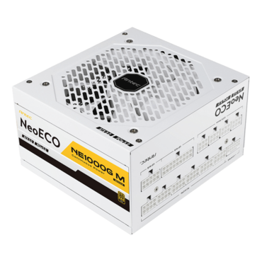 NE1000G M White ATX 3.0, 80 PLUS Gold 1000W, NeoECO Mode, Fully Modular, ATX Power Supply