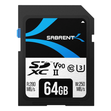 64GB V90 UHS-II 280 / 250MB/s SD Memory Card