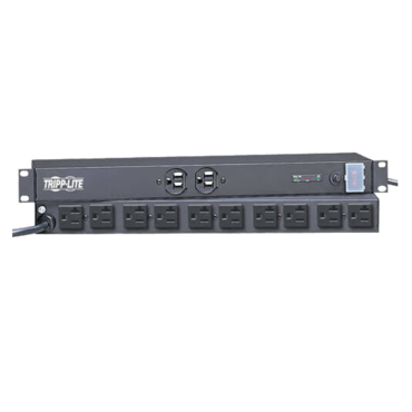 Isobar Network Server Surge Protector, 1U Rack-Mount, 15-ft Cord, 3840 Joules, 5-20P, 20A, 2400W, 120V AC, Black