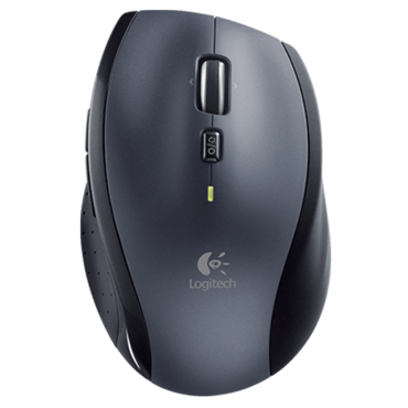 M705 Marathon, 1000-dpi, Wireless, Black, Optical Mouse