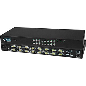 UNIMUX™ High Density HD USB KVM Switch, 16-ports