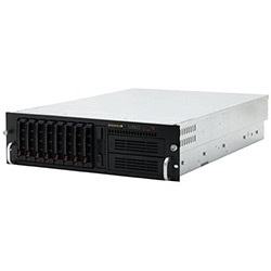SC832S-550 Black 3U Rack Server Chassis, U320 SCSI HS /8, FDD, Rails, 550W PSU