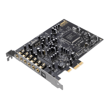 Sound Blaster Audigy Rx, 7.1 Channels, 24-bit / 192 kHz, 106 dB SNR, PCIe Sound Card