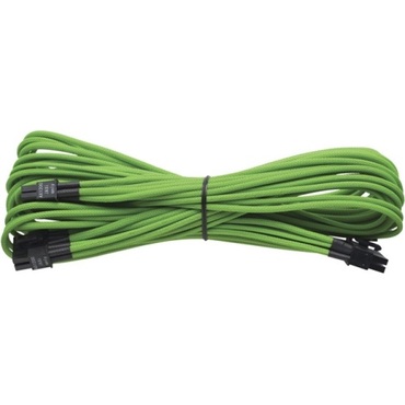 Individually Sleeved 24pin ATX Cable (Generation 2), GREEN For Power Supply Green