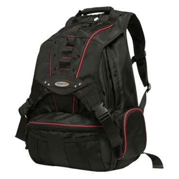 MEBPP7 Premium 17.3&quot;, Nylon, Black-Red, Backpack