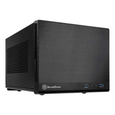 Sugo Series SST-SG13B-Q, No PSU, Mini-ITX, Black, Mini Cube Case