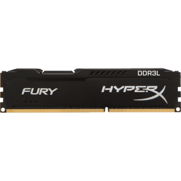 4GB HyperX Fury DDR3L 1600MHz, CL10, Black, DIMM Memory