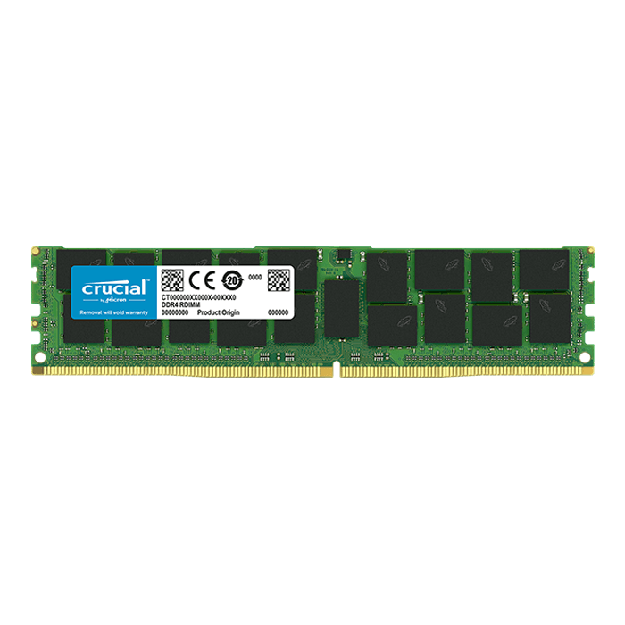 CRUCIAL 64GB QuadRank DDR4 2666MHz CL19 ECC Load Reduced Memory