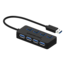 HB-UMP3, 4-Port USB 3.0 Hub With Individual Power Switches and LEDs Included 5V/2.5A Power Adapter