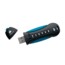 Flash Padlock® 3, 16GB, USB 3.0, Black/Blue, Hardware Encrypted Flash Drive