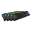 32GB Kit (4 x 8GB) VENGEANCE® RGB RT DDR4 3600MHz, CL18, Black, RGB LED DIMM Memory