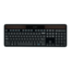 K750 Solar, Wireless, Black, Membrane Slim Keyboard