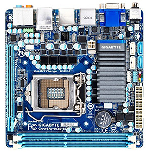 GA-H67N-USB3-B3, LGA1155, Intel� H67, DDR3-1333 16GB /2, PCIe x16, SATA 6 Gb/s RAID 5 / 2, 3 Gb/s /2, USB 3.0 /2, 2x HDMI/VGA, HDA, GbLAN, mini-ITX, Retail