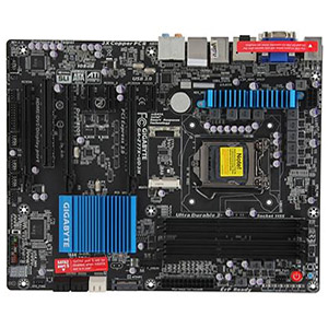 GA-Z77X-UD3H, LGA1155, Intel� Z77, DDR3-2666 (O.C.) 32GB /4, PCIe x16 SLI CF /1+1*, SATA 3Gb/s RAID 5 /4, 6Gb/s /2, DP + HDMI + DVI + VGA, USB 3.0 /8, HDA, GbLAN, ATX, Retail