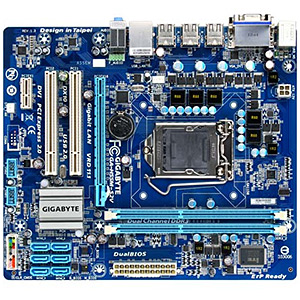 GA-H55M-S2V, LGA1156, Intel� H55, DDR3-2200 16GB /2, PCIe x16, SATA 3 Gb/s /6, VGA+DVI, HDA, GbLAN, mATX, Retail