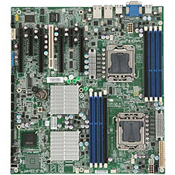 S7025 (S7025AGM2NR), LGA1366 /2, Intel� 5520, 6.4 GT/s QPI, DDR3-1333MHz ECC/UECC 64GB/32GB /8, PCIe x16 /4, SATA 3 Gb/s RAID 5 /6, VGA, GbLAN /2, SSI EEB, Retail