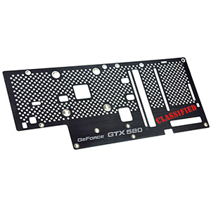 GTX 580 Classified Backplate