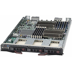 SBI-7426T-T3 Black Processor Blade, LGA1366 /2, Intel� 5500, DDR3-1333 96GB ECC /12, SATA RAID 5 HS /3, VGA, GbLAN /2, IPMI