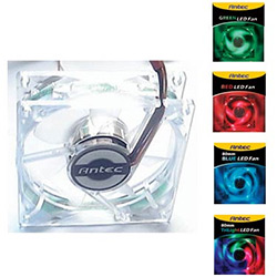 80mm Clear Case Fan, Blue LED