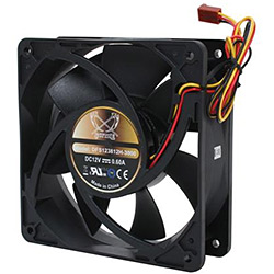 ULTRA KAZE 120mm x 38mm Case Fan, 3000 RPM, 133.6 CFM, 45.90 dBA, Black