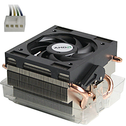 Phenom / Athlon CPU Cooler, Socket AM2/AM2+, Copper/Aluminum, 125W